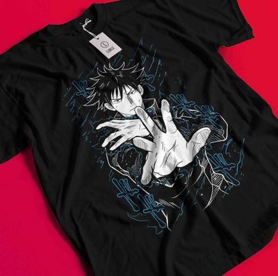Megumi Shirt Gojo Satoru T-Shirt Jujutsu Kaisen Tshirt Toji Tee Nanami Sukuna AA363