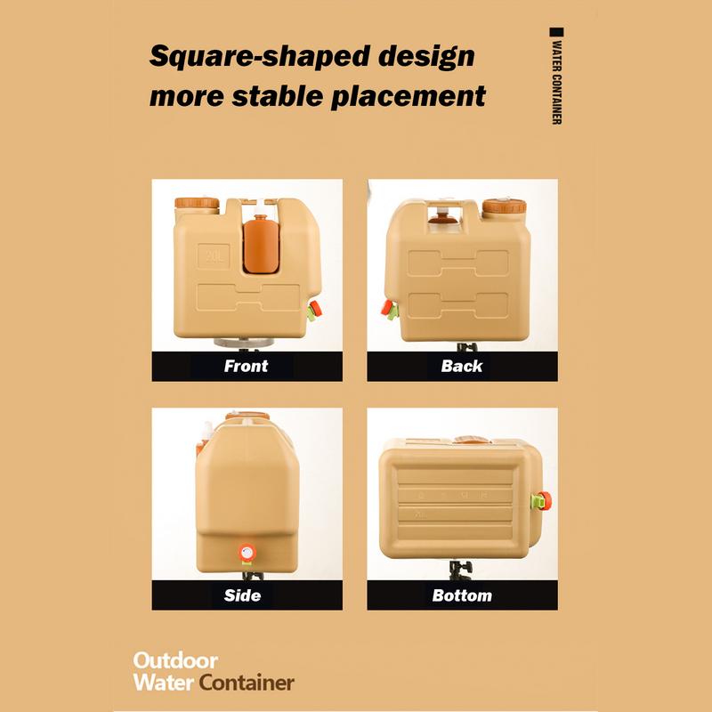 Water Storage With Spout Water Storage Tank With Lotion Dispenser Portable No Leakage Water Canteen For Backpacking Parties