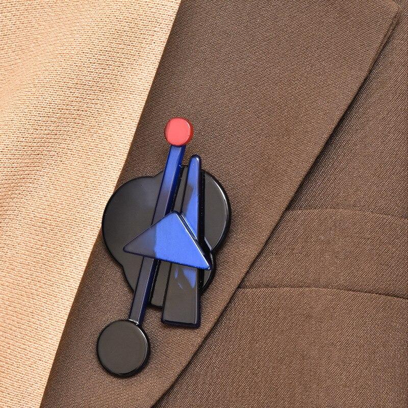 Blucome New Arrival Quality Acrylic Brooches for Women Men Clothes Bag Hijab Pins