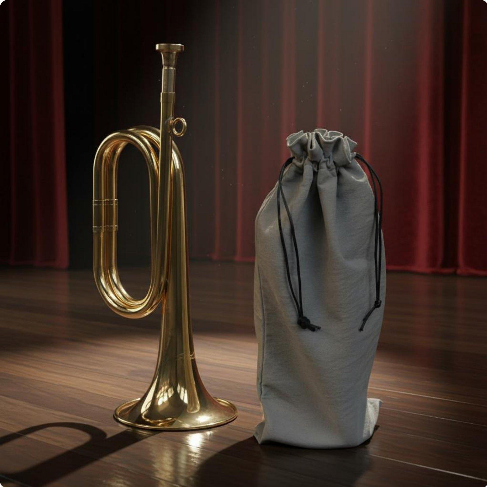 Bugle Engraved Brass Loud Sound Ceremonial