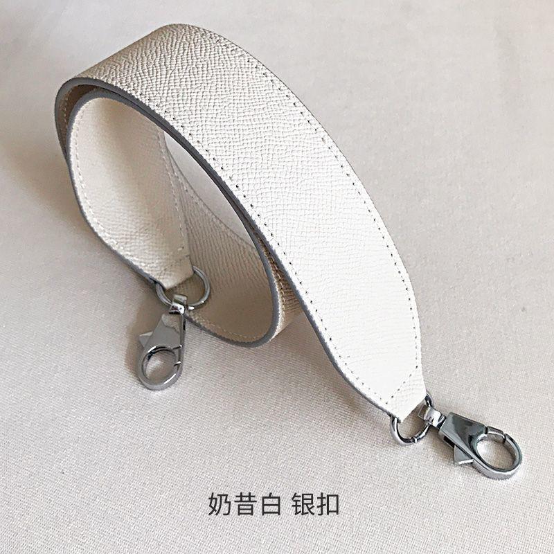 Leder Schultertaschenriemen Kelly Platin Garten Erweitert Epsom Palm Muster Rindsleder Ersatz
