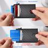 Credit Card Holder Men Magnetic Wallets Rfid Blocking Carbon Bank Cardholder Case Wallet for IPhone 16 15 14 Pro Max