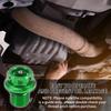 A ABSOPRO M12x1.5 4mm Magnetic Drain Plug Aluminum Alloy with Copper Washer Green