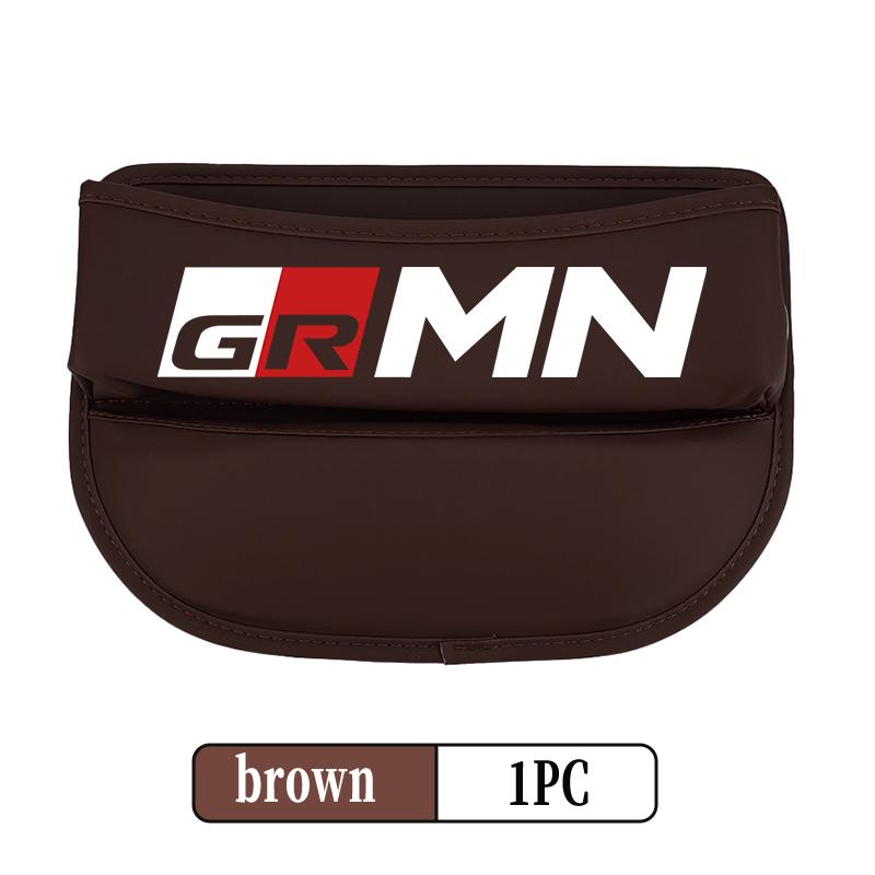 For Toyota Car Seat Organizer Leather Crevice Storage Box Auto Accessories GR MN Corolla Yaris Aygo Prius RAV4 Crown CHR Camry