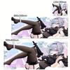 XXL Pastel Pink Anime Girl Mouse Pad Aesthetic Kawaii Mousepad Desk Mat Breathable Fabric Non Slip Rubber Base Desktop Mausepad