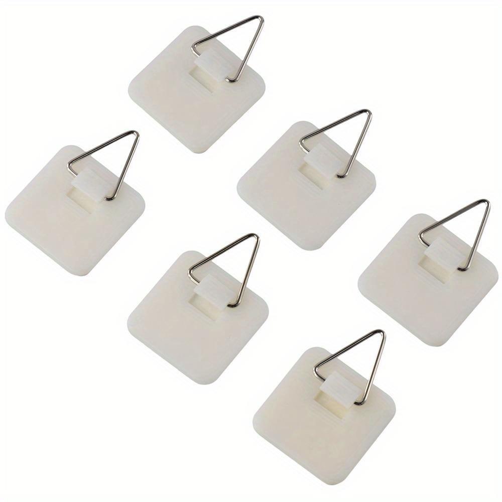30Pcs Invisible Adhesive Plate Hanger Sticky Photo Frame Hangers Without Nails for Plate Pictures Wall Art Decor Supplies