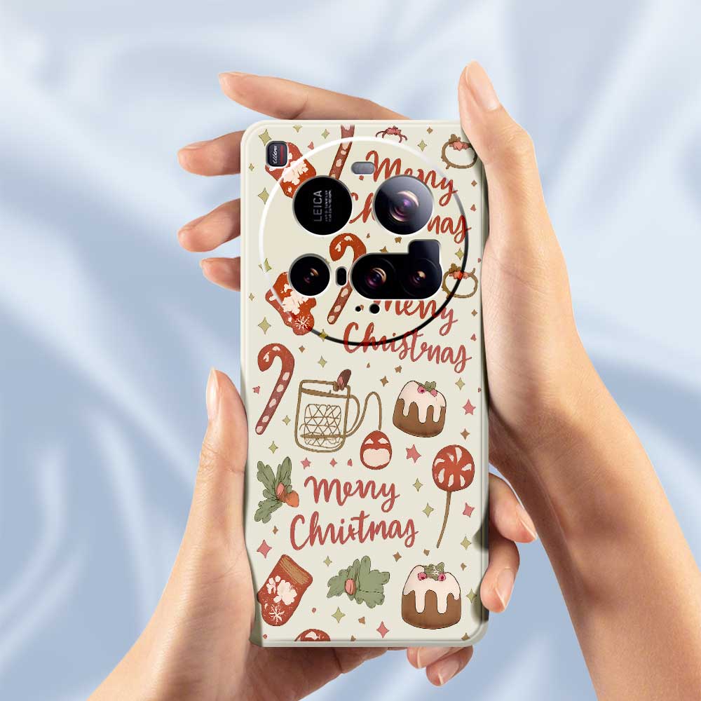For Xiaomi 15 Ultra Case Merry Christmas Pattern Printing Straight Edge TPU Phone Back Cover