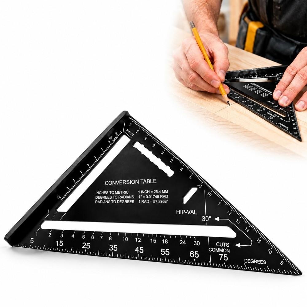 Alloy Triangle Ruler 90 Degree Measuring Square New L Square for Builders