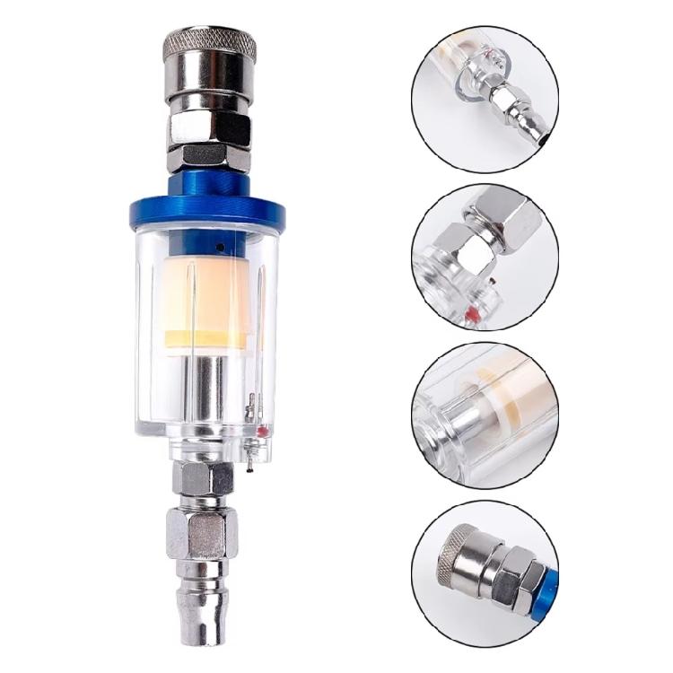 Water Oil Separator Air Dryer for Compressors with 1/4 Inch NPT Inline Moisture Filter for Professional Sprayer Painting