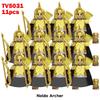 11pcs Medieval Elf Figures Orc Army Soldiers Vargr Raider Knights Building Blocks Bricks DIY Assemble War Toy Gifts for Kids Boy