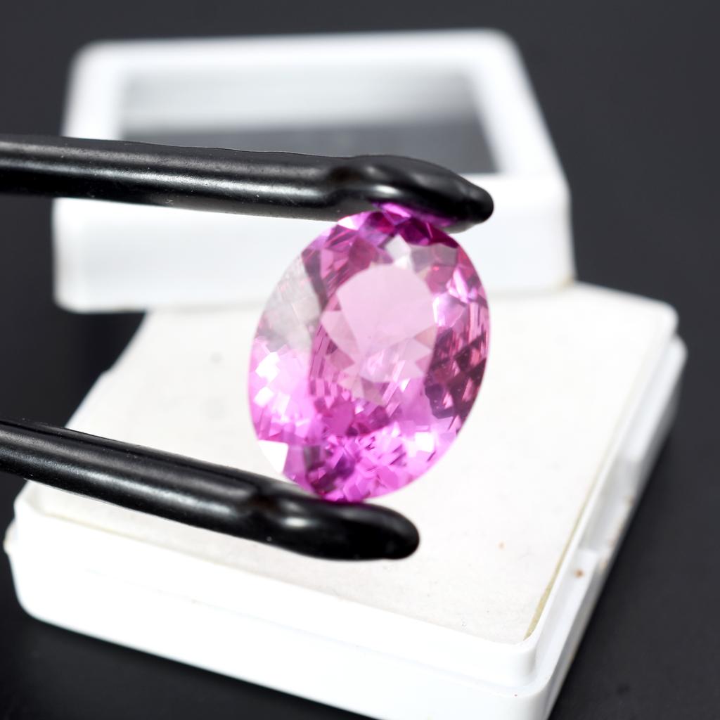 Extremely Rare Natural Pink Ruby 18.55 Carat Oval Cut CERTIFIED Loose Gemstone