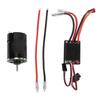 320A ESC 5V 2A BEC High Strength Magnets High Torsion Shaft Diameter 1/8 Inch RC Brushed Motor ESC Set for 1/10 RC Crawler Car
