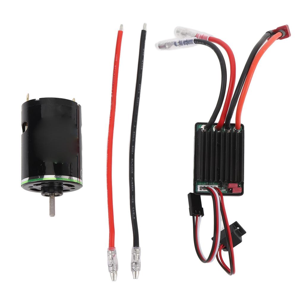 320A ESC 5V 2A BEC High Strength Magnets High Torsion Shaft Diameter 1/8 Inch RC Brushed Motor ESC Set for 1/10 RC Crawler Car