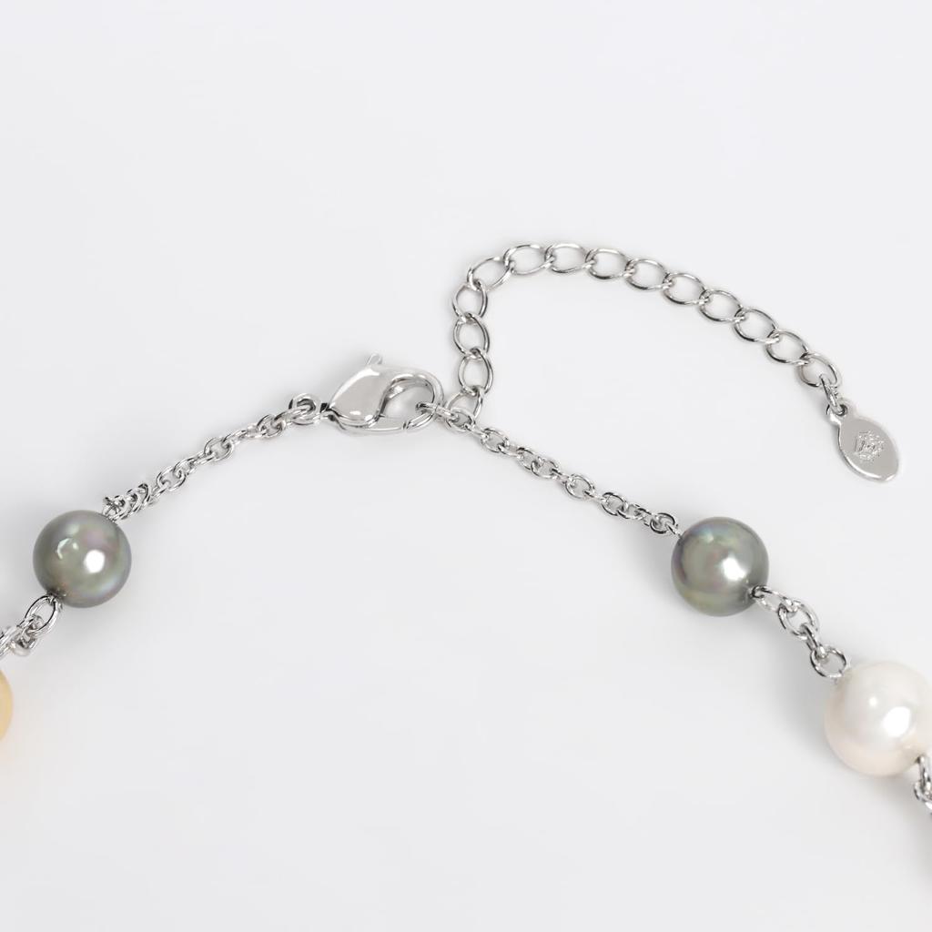 Von Yumi Pearl Large Made in Japan [Produced Katsura] Halskette, RoseYumiRose, Perlen, Mehrfarbig, Beliebt, Damen, Hochzeiten, Beerdigungen, Einfach, Stilvoll,