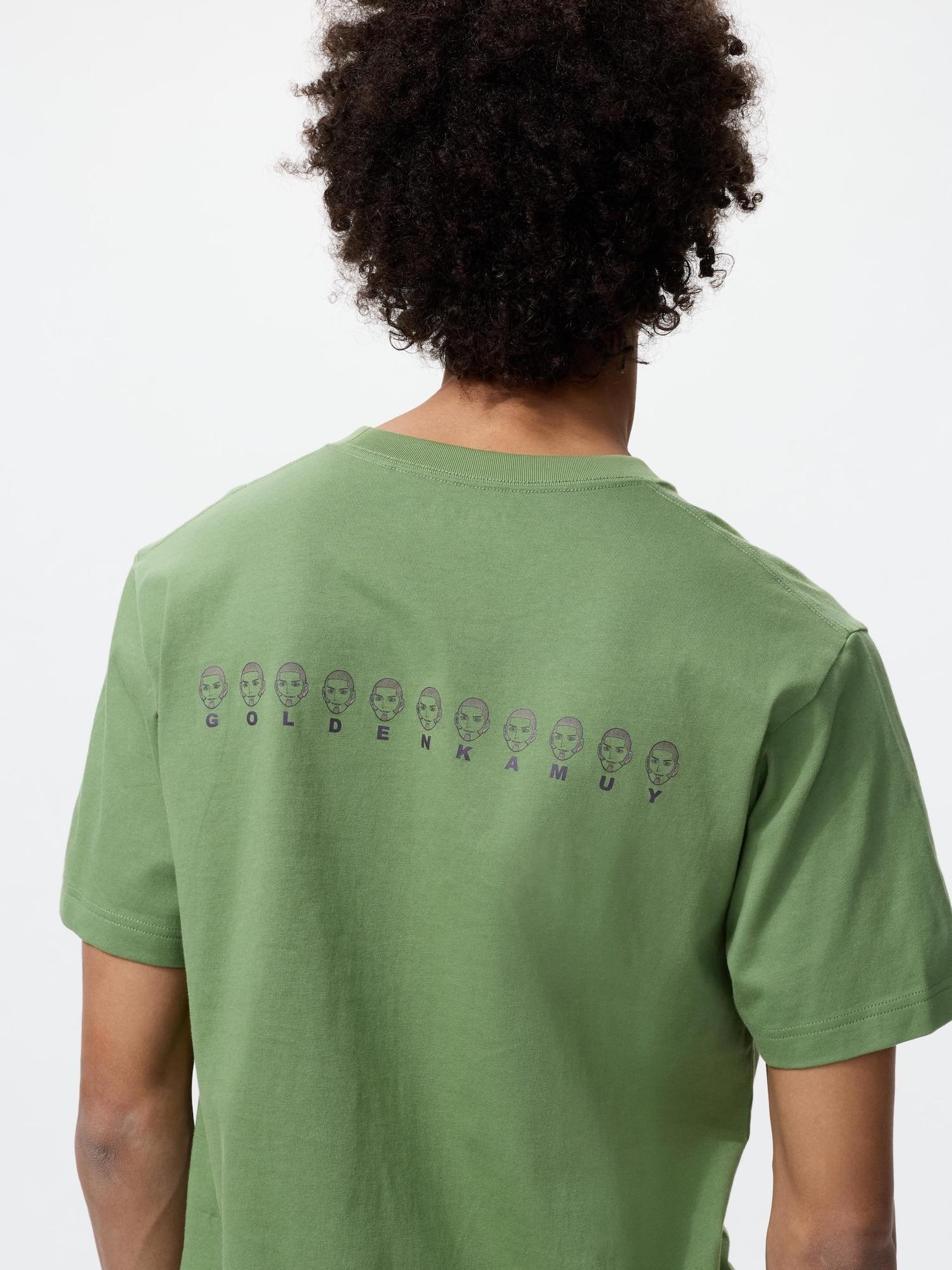 Uniqlo Япония Манга Ut Shueisha 100-летие Золотой Камуй 55 GREEN/S
