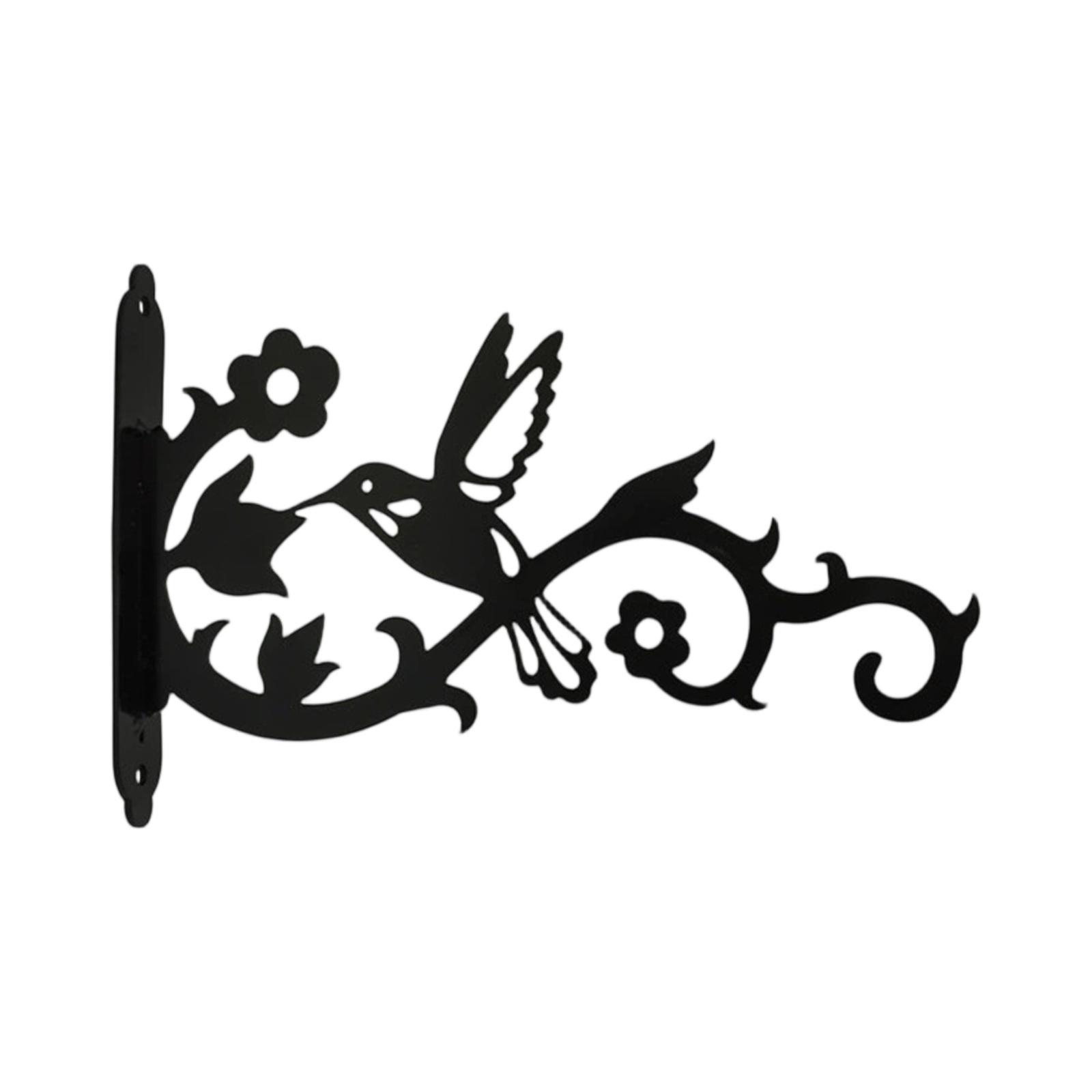 

Bird & Plant Wall Hooks – Decorative Hanging Plant Stands for Indoor and Outdoor Garden, Home & Balcony чорний