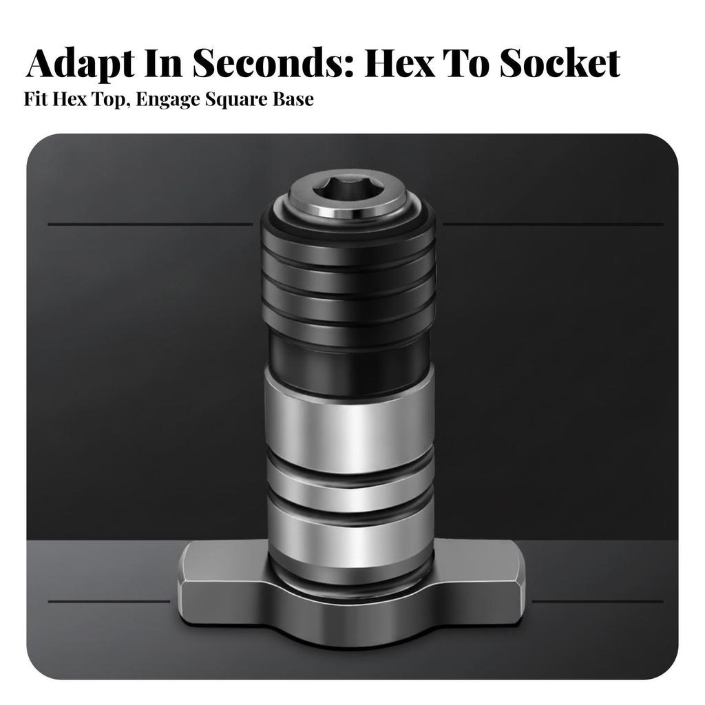 Electric Wrench Adapter with Square Shaft Sturdy Hardware Versatile for DIYers