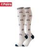 1 Pair Cute Cat Compression Socks Knee High 20-30 Mmhg Fit Medical Edema Diabetes Varicose Veins Running Sports Socks