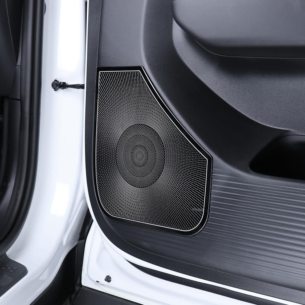 Schwarzer Edelstahl Schwarze Auto-Lautsprecherabdeckung Auto-Subwoofer-Gitter Netz Zubehör für Hyundai Santa Fe MX5 2026 2026