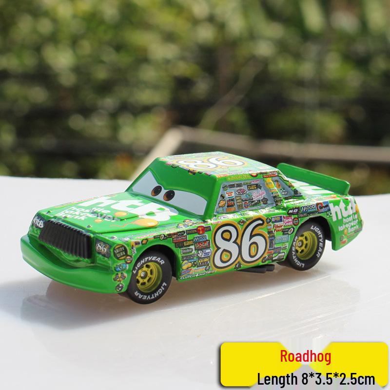 Pixar Cars Alloy Toy Set: McQueen, Mater, Sally, Sheriff Models