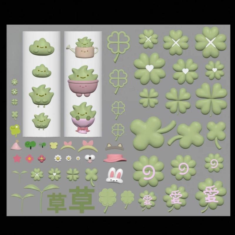 Transparent Silicone Nail Art Mold Belt Buckle Flower Butterfly Four-Leaf Clover 3D Nail Decoration Mold Manicure Template