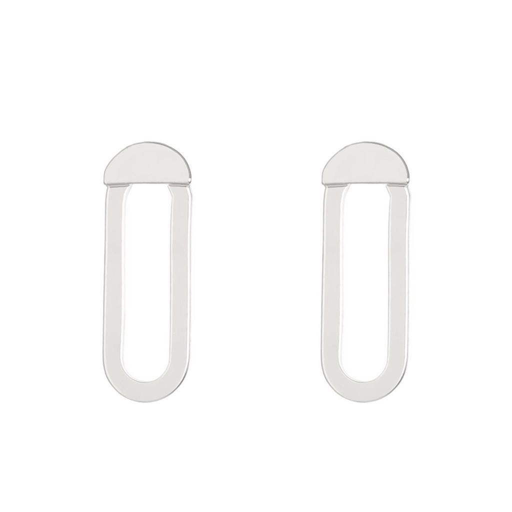 Evropské a americké minimalistické geometrické náušnice z nerezové oceli: Kočka, Motýl a Láska Vzory