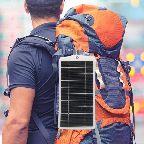 Solar Panel Phone Charger High Conversion Efficiency Compact Portable 2.5W