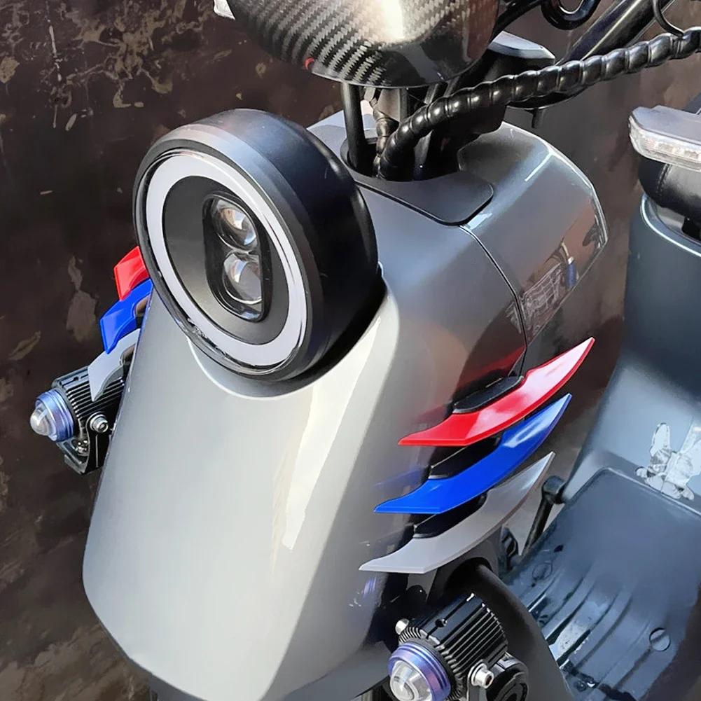 2PCS Motorcycle Front Fairing Winglets 1pair Universal Side Spoilers Dynamic Wing Sticker Motorcycle Winglet Aerodynamic