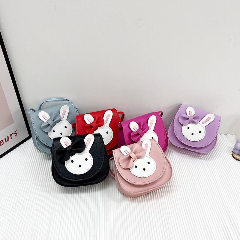 Rabbit Butterfly Knot Pattern Cute Girl Crossbody Bag Child Mini  Bag Accessory