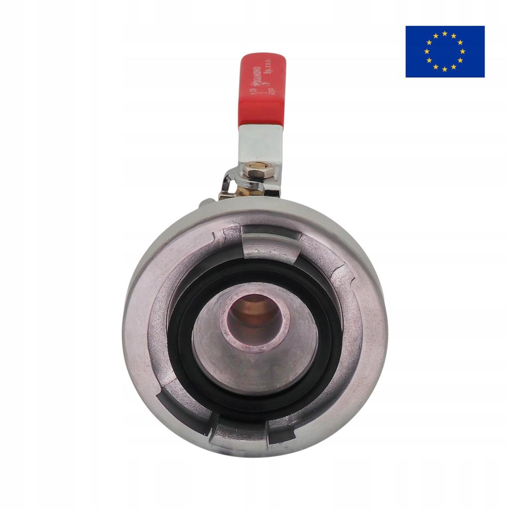 Storz C-52 Hydrant Connector + 1" Ball Valve