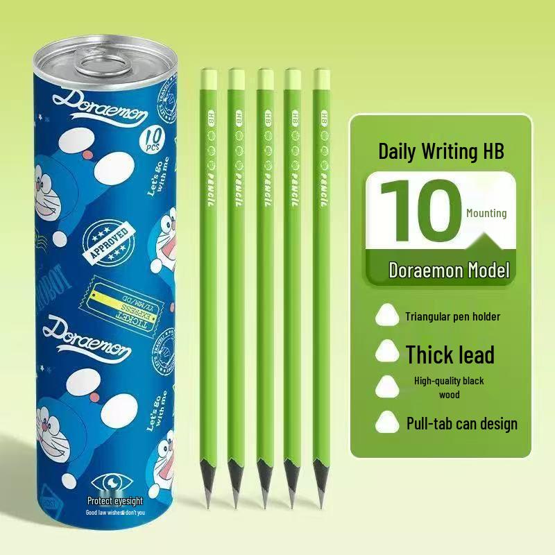 Doraemon Cute HB Wooden Pencil - Student Writing Pen, Back-to-School Gift