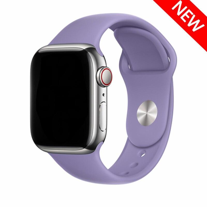 Silikonový řemínek pro řemínek Apple Watch 44 mm 49 mm 45 mm 41 mm 40 mm 42 mm 38 mm náramek iwatch série 9 7 se 3 4 5 6 8 Pásek Ultra2