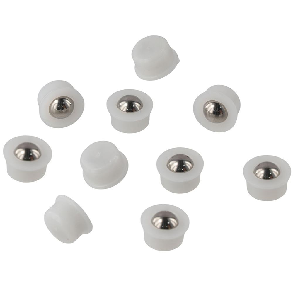 

10 Pieces Plastic Stainless Steel Ball Transfer Unit Table Conveyor Roller Ball Wheelchair 10PCS