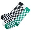 Women Plaid Socks Unique Personality Cool Street Style Plaid Harajuku Korean Style Socks Stockings Women Hosiery Cotton