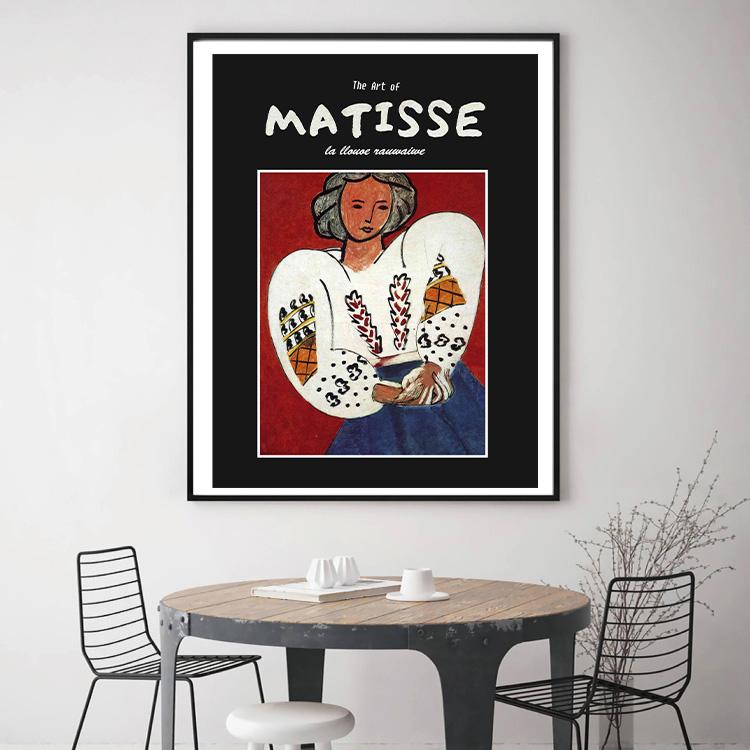 Abstract Matisse Line Art Poster World Famous Painting Vintage Wall Pictures Prints for Living Room Bedroom Nordic Home Decor