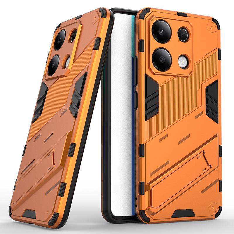 Armored Soft TPU+Hard PC Holder Shockproof Phone Case For Xiaomi 13T 12T 11T Pro Redmi Note 13 13C 12 12C 11 10 S Pro Lite Cover