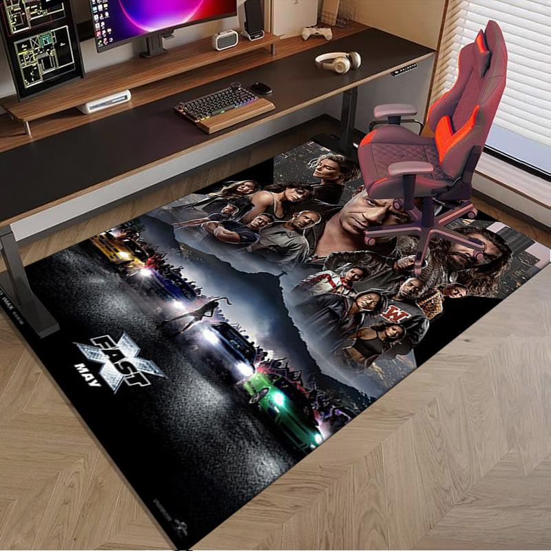 Fast And car Family Carpet, Chair Rug,Rug for Office Bedroom living rooms, Doormat decor Fan Gift Christmas Gift
