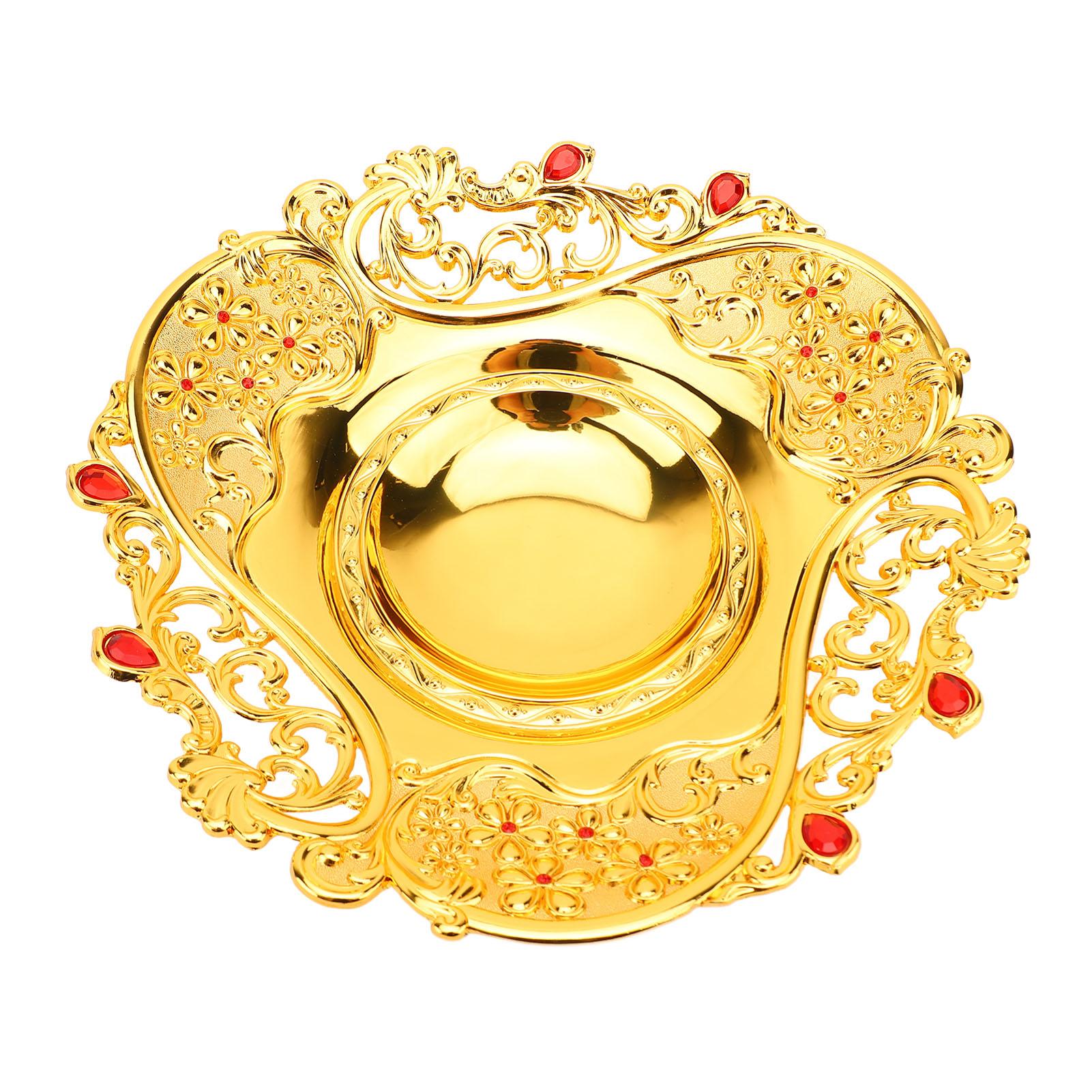 

Европейский стиль Металлическая тарелка для фруктов, закусок, конфет, поднос для сервировки еды, узор павлина, украшение для дома