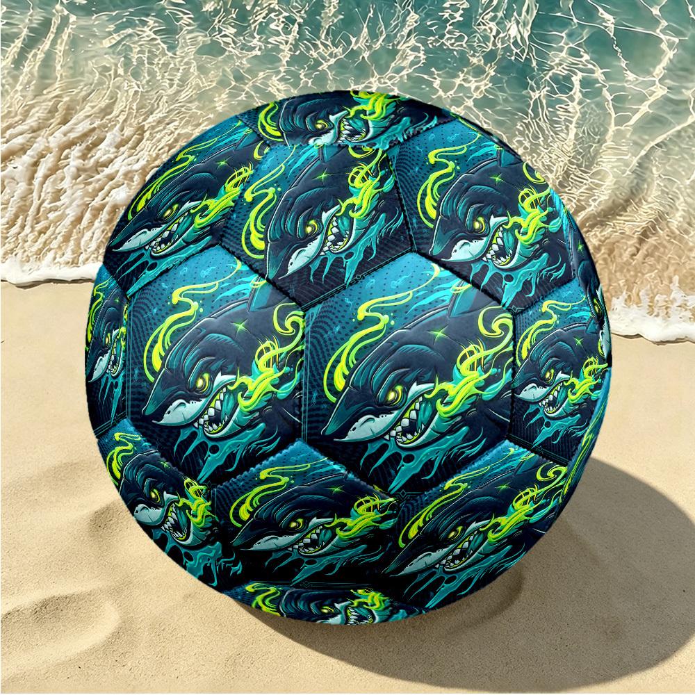 1pc Oceanic Fury Soccer Ball Size 5,Suitable for Practice Matches/Training, Ideal for Indoor and Outdoor Sports. c63036