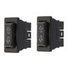 2X 2 Rows Electric Switch Red Led Light