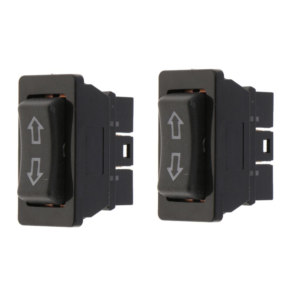 2X 2 Rows Electric Switch Red Led Light