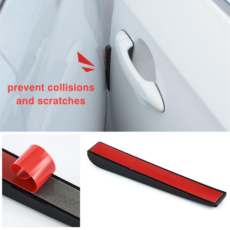 2026 Hot For Volkswagen VW 6Pcs Rubber Strip Car Door Anti Collision Protective Sticker For VW GTI Polo Golf Passat Tiguan Arteo