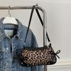 Bag Ladies Fashion 2 New Bow Leopard Print One Shoulder Portable Underarm Bag Fashion Popular Bag
