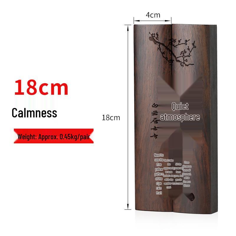 Ebony Redwood Carved Paperweight Set for Calligraphy Books