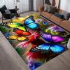 A Single Elegant Colored Butterfly Design Rug, Soft And Comfortable, Machine Washable, Made of Polyester, Suitable for Living Rooms, Bedrooms, Studies