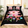 Cartoon Cute Pink Pig Duvet Cover for Children Boys Girls Microfiber Pigs Floral Cartoon Farm Animals Theme Bedroom Decorations