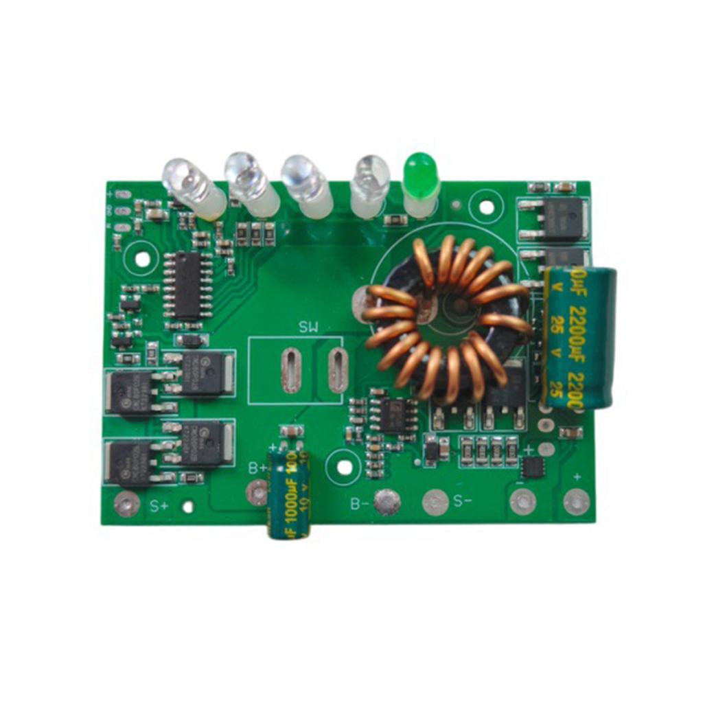 3.2V Step Up To 5V 12V 24V 5A Step-Up Power Supply Module with Overcharge Protection Solar Camera Battery Charger Board