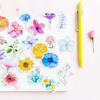 45pcs/set Kawaii Journal Cute Diary Flower Stickers Scrapbooking Stationery Decoration