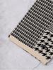 IKALOOK Houndstooth Check Pattern Color Block Scarf Amu138