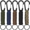 Paracord Keychain Carabiner Clip Military Braided Cord Rope Lanyard Emergency Knot Outdoor Survival Tools For Keys/Men/Women